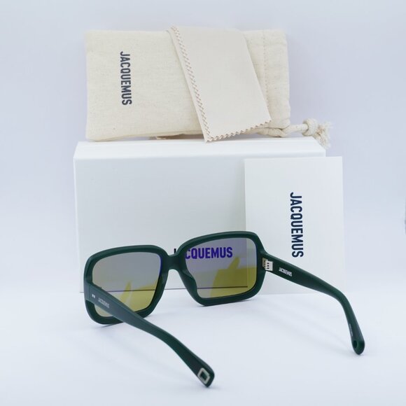 Jacquemus CABANA JAC/86 C3 Square Sunglasses - Green